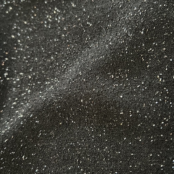 Sparkle black wrap long sleeve crop top - Picture 4 of 4